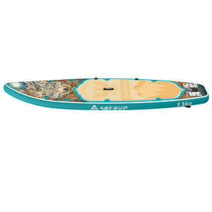 Fabrikfreies Design Drop-Stitch PVC 33-Zoll ISUP Anpassbare Farbe & Logo Aufblasbares Stand-up-Paddleboard mit Reparaturset - Product Image 2