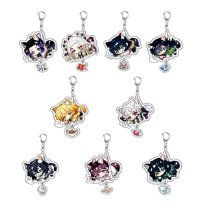 Porte-clés personnalisé en acrylique avec impression UV double face, pendentif créatif d'animation, accessoire mignon et tendance de haute qualité - Product Image 4