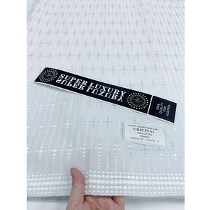 Tissu de Dentelle Polie Africaine Blanche Prix d'Usine, Dentelle Polie Suisse pour Hommes, Tissu de Dentelle Or Personnalisé <span class=keywords><strong>Pas</strong></span> <span class=keywords><strong>Cher</strong></span> Prix Usine - Product Image 1