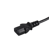 Cordon d'alimentation en caoutchouc IEC Argentine 10 ampères 2 fils, prise standard IRAM 2063, alimentation CA, longueur personnalisée, approuvé IRAM