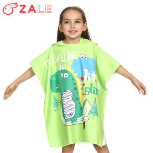 <span class=keywords><strong>Poncho</strong></span> <span class=keywords><strong>de</strong></span> <span class=keywords><strong>bain</strong></span> à capuche en coton doux à séchage rapide pour enfants Serviette <span class=keywords><strong>de</strong></span> <span class=keywords><strong>bain</strong></span> à motifs <span class=keywords><strong>de</strong></span> dinosaures pour nouveau-nés Chambre à coucher - Product Image 3