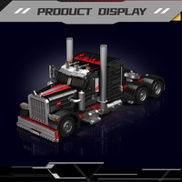 Moule King 10037 Knight Camion américain Bloc créatif Modèle de voiture Enfants Ensemble de blocs de construction éducatifs Jouet en plastique Cadeau pour garçon