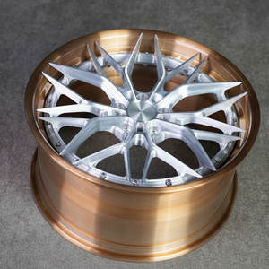 Moyeu de Roue Forgée 2 Pièces Brossé Argent <span class=keywords><strong>Centre</strong></span> <span class=keywords><strong>Jante</strong></span> Bronze Antique 17-22 Pouces 5x120 5x112 5x130 Déport/PCD/Alésage Central Personnalisé, - Product Image 2