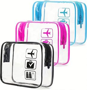 For Fashion PVC <b>Makeup</b> <b>Bag</b> Custom Logo Waterproof <b>Transparent</b> Zipper Closure Cosmetic Pouch for <b>Bags</b> Wash <b>Bag</b> - Product Image 2