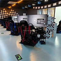 Simulateur de course automobile 3DOF-6DOF avec chaise VR 360° et construction en fibre de verre pour une utilisation en intérieur