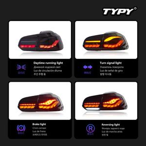 Feux arrière de voiture TYPY, ensemble de feux arrière pour Volkswagen Golf Mk6 VW Mk6 Golf R20 Gtd Gti 2008-2013 2014 - Product Image 3