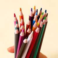Crayons de couleur hexagonaux en gros, en plastique, 24/48/36 couleurs, pour étudiants et enfants, dessin et gribouillage