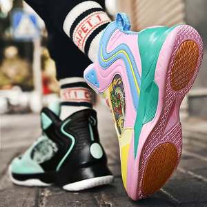 Nouvelles baskets de basketball pour hommes 2025 – Chaussures de sport confortables en cuir pour l'extérieur, idéales pour l'entraînement des adolescents et des hommes - Product Image 4