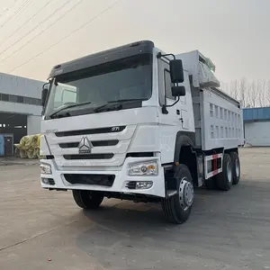 Second Hand Dump Truck Sino HOWO Left Or Right Hand 371 6X4 U Shape Trap Box Used Dump Truck For Sale