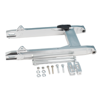 CUB CT125 Alloy 6061 Swingarm Belakang L=445MM Perak untuk Rangka Motor Pit Dirt Bike Suku Cadang Mini Bike Berkualitas