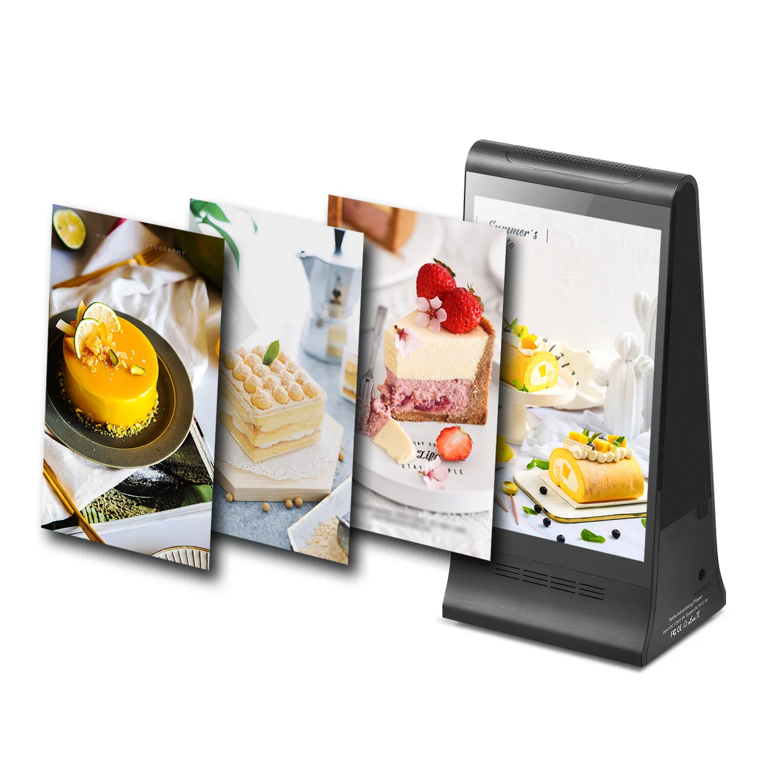 Nueva versión de pantalla táctil LCD de 8 pulgadas con Android 11 Cloud Sever Dual, pantalla digital de mesa para publicidad de menú