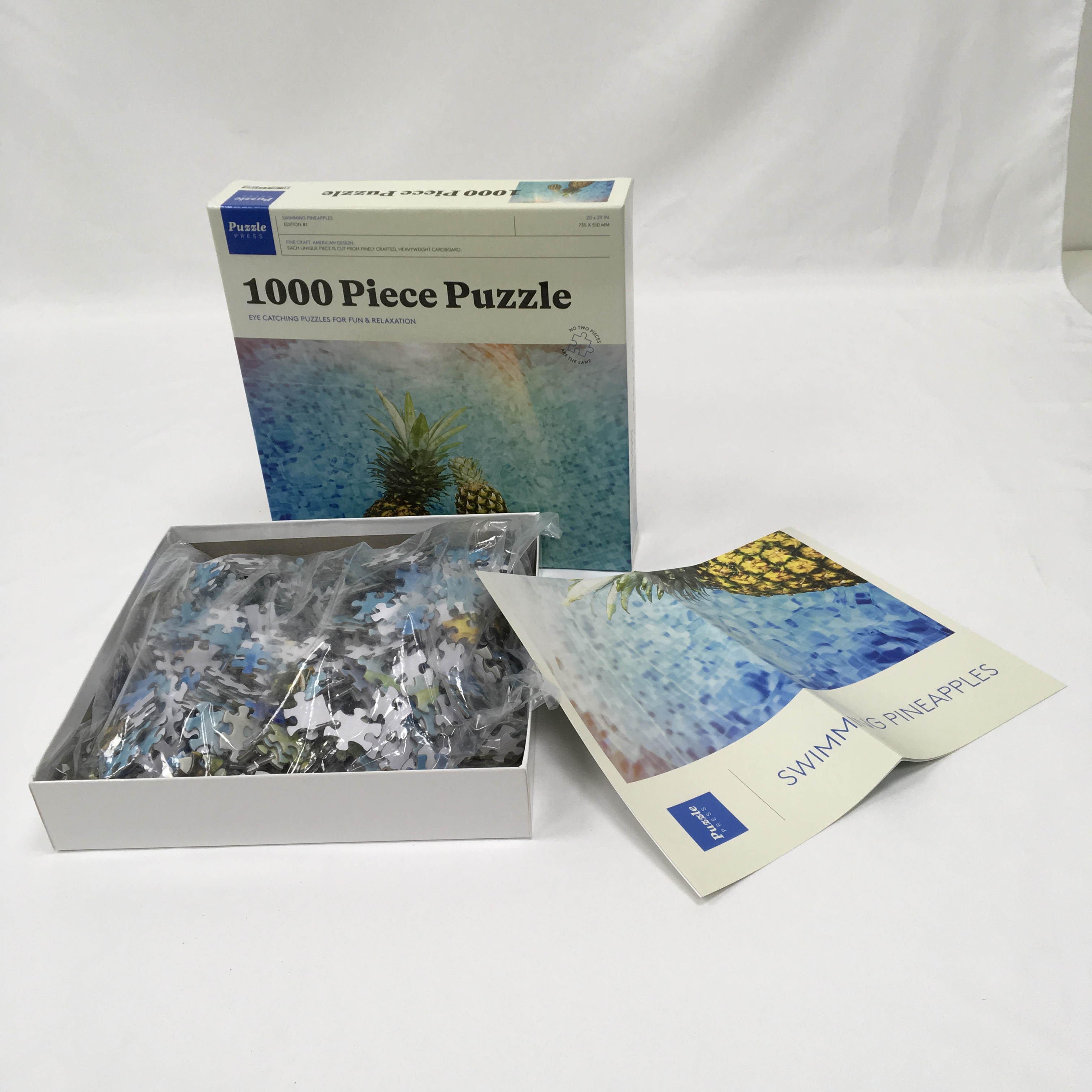 Взрослый 1000 шт головоломки с плакатом А4