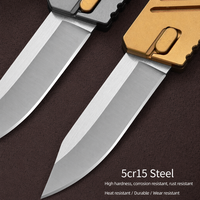 Couteau pliant personnalisable Gravity Radish, acier 5CR15, manche en aluminium, couteau de poche compact pour le camping, la randonnée et la pêche