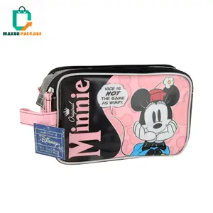 Bolsa para cosméticos de pvc fama, bolsa transparente de pvc para cosméticos, maquiagem, transparente, personalizada