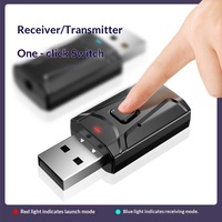 Venta Directa de Fábrica, Receptor/Transmisor Inalámbrico USB Estéreo 2 en 1 de 3.5mm y 5V para TV, PC, Auto, AUX