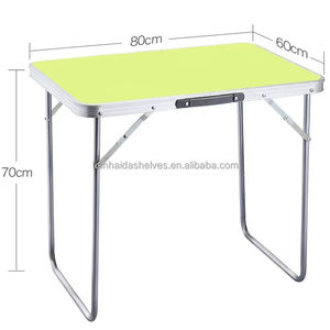 Mesa <span class=keywords><strong>de</strong></span> Comedor Portátil para Interiores y Exteriores <span class=keywords><strong>de</strong></span> 2 Pies/3 Pies/4 Pies/6 Pies con Asas y Bloqueo para Patio, Camping, Estante Ligero - Product Image 1
