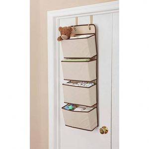 Organizador Colgante para Puerta con 4 Bolsillos, Solución de Almacenamiento/Organización Fácil, Versátil y Accesible en Cualquier Habitación de la Casa - Product Image 3