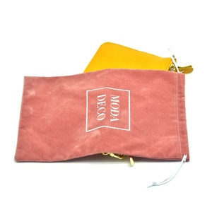 40*20cm <span class=keywords><strong>rosa</strong></span> pálido suave terciopelo cordón zapato bolsa de embalaje bolso bolsa de polvo - Product Image 1