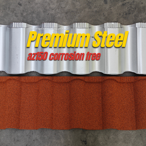 Soluzione Leggera per Coperture in Acciaio Progettata per la Durabilità, Tetto in Metallo Rivestito in Pietra Jungle Mountain - Product Image 3