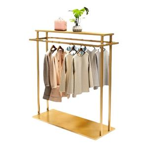 Espositore a Doppia Fila con Tubi Quadrati, Stile Moderno per Negozi di Abbigliamento, Appendiabiti da Terra per Negozi di Abbigliamento Maschile e Femminile, Produzione Diretta - Product Image 5