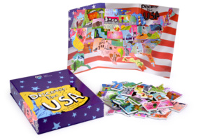 Puzzle géographique magnétique en matériau EVA pour enfants, jouet éducatif pour l'apprentissage précoce - Product Image 1