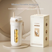 Gobelet à jus multifonction portable avec paille à boire directe, isolation thermique et lavable au lave-vaisselle pour les fêtes et les excursions en plein air