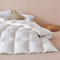 Couette personnalisée de luxe en coton et duvet de canard pour hôtel et maison, toutes saisons, chaude et confortable