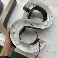 Machine à Enseigne de Lettres 3D en Métal Léger, Rétro-Éclairé en Acrylique