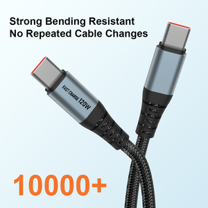 OEM สายชาร์จเร็ว1เมตร120W USB Type-C ไปยัง Type-C สายข้อมูลโทรศัพท์มือถือสำหรับจริงจังกับ iPhone 15 16 - Product Image 3