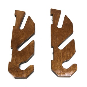 Présentoir de Skateboard en bois support <span class=keywords><strong>mural</strong></span> avec crochet de suspension pour patins à roulettes et casques - Product Image 1