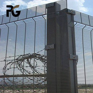 2025 nouveaux panneaux de clôture en treillis soudé de clôture anti-escalade Clearvu 358 avec cadre en fer porte coulissante <span class=keywords><strong>hauteur</strong></span> 1.8m longueur <span class=keywords><strong>2m</strong></span> - Product Image 2
