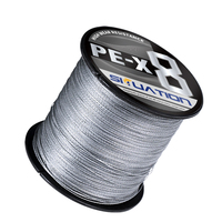 Ligne de pêche tressée X8 en PE, 8 brins, ultra-lisse, sans mémoire, haute résistance, multifilament, pour la pêche au jigging, au lancer et au surfcasting