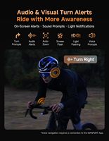 Komputer Sepeda BiNavi Air GPS, Layar Sentuh Warna 3.0 Inci, Speedometer Bersepeda, GNSS Dual-band L1+L5 untuk Sepeda Jalan Raya dan MTB