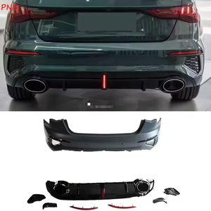 Diffusore Stile RS3 di Alta Qualità per Paraurti <span class=keywords><strong>Audi</strong></span> A3_<span class=keywords><strong>S3</strong></span> Berlina 8Y, Paraurti Posteriore <span class=keywords><strong>Auto</strong></span> 2020 2021 2022 2023 2024 - Product Image 1
