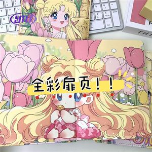 Новый тюльпан Сейлор Мун А5 полноцветный кожаный чехол для блокнота с напечатанным дизайном для ручного рисования дневника и темы аниме - Product Image 3