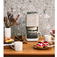 Cafetière à filtre tout-en-un Grind Brew avec panneau de commande tactile, programmable, moulin intégré, carafe en verre, intelligente