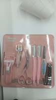 K-51279 Kit de beauté professionnel 7 pièces pour cils et manucure, comprenant recourbe-cils en plastique, tondeuse à sourcils et cure-oreille, pour un toilettage portable