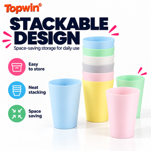 Gobelet en plastique incassable empilable sans BPA, coloré, en PP mat, pour hôtel, salle de bain, restaurant, pour boire de la bière, du jus - Product Image 2