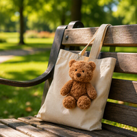 Ours en peluche lesté marron bouclé pour le confort et la chaleur, cadeau mignon et doux pour enfants, garçons et filles