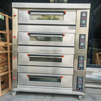 Commerciële bakkerijapparatuur Elektrische 3-dekken bakoven Gasoven voor cake, pizza en brood voor restaurants