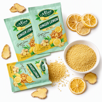 Sweet Instant Lemon Ginger Tea in Box for Adults
