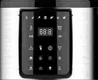 GTAP06F Cuiseur multifonction électrique domestique en acier inoxydable, friteuse à air, autocuiseur avec contrôle numérique et 9 programmes