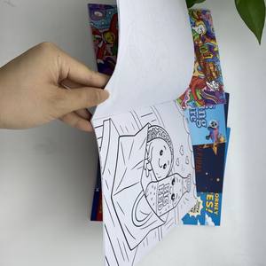 Ensemble de livres d'activités de <span class=keywords><strong>coloriage</strong></span> pour adultes avec impression de dessins animés, couverture souple, format A4, grand format, livre de dessin et de peinture pour enfants - Product Image 3