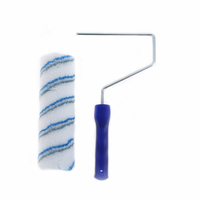 Rouleau de peinture en plastique pour l'intérieur de l'industrie et de la maison, outils de poignée, vente en gros, rouleaux et pinceaux
