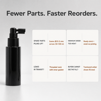 Flacon pulvérisateur vide en PET à brume fine 50ml 60ml 80ml 100ml, flacon pompe rechargeable pour soins bucco-dentaires, tonique capillaire, emballage cosmétique, format voyage