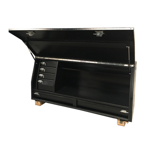 Kotak peralatan kanopi Ute aluminium hitam tugas berat Set peralatan truk desain baru - Product Image 1