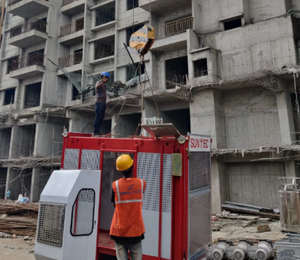 用于建筑材料提升的可定制货物提升机建筑设备变频控制型施工提升机 - Product Image 1