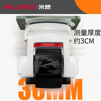 MILLMISS MC Roulettes pivotantes pour équipement, avec plaque de nivellement, support OEM, roue de 50 mm, bande de roulement dure, protections filetées 1