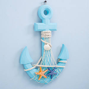 زوارق ديكور على البحر الأبيض المتوسط HYB07 سفن نموذج منتجات بحرية ديكور مرساة للحرف الخشبية الجدارية - Product Image 3