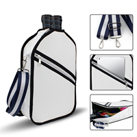 Sac à dos Pickleball pour pagaies Accessoires Sac à bandoulière Pickleball en toile blanche pour femmes et hommes